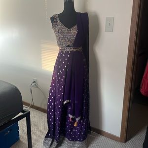 Banarasi Silk Palazzo Sharara Suit